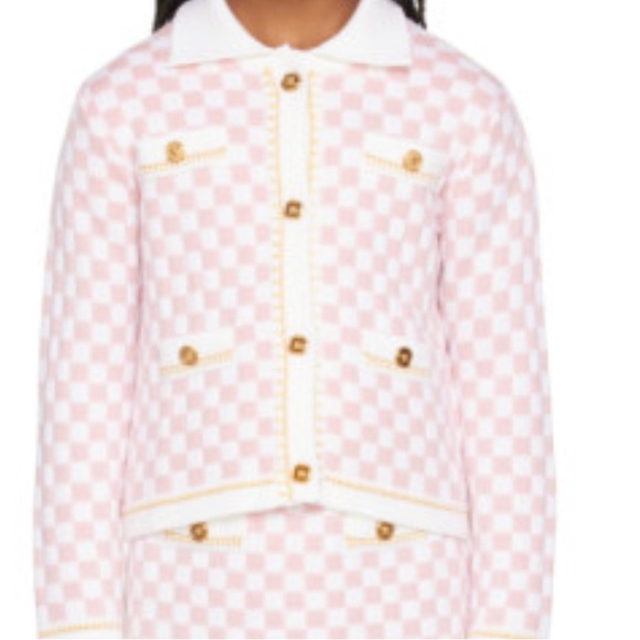 Versace checkered wool set